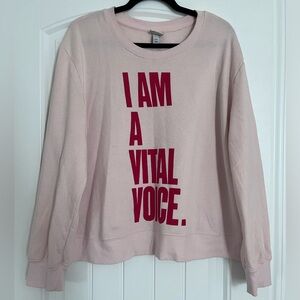 Womens sweatshirt crewneck long sleeves brand a new day NWT color pink